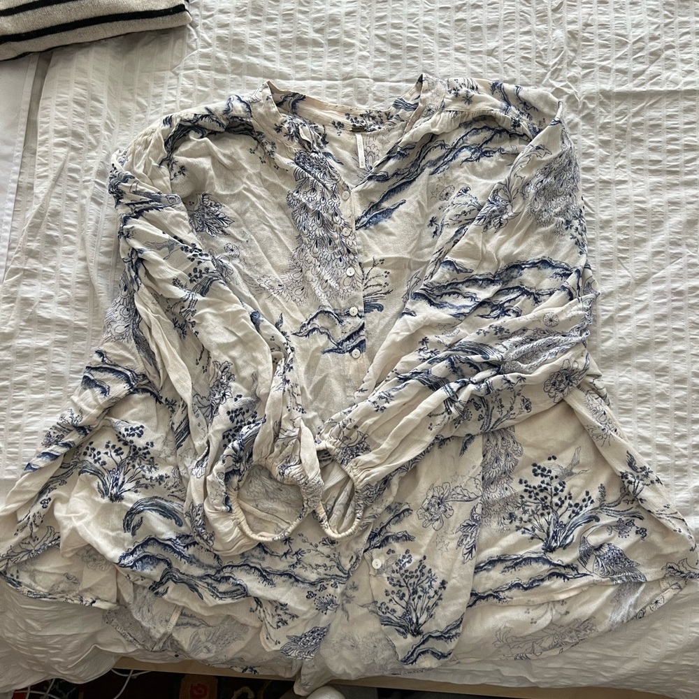 Free People flowy long sleeve top
